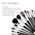 Buy Allure Makeup Brush Set ( Pack of 12 ) MBS 12 - Purplle