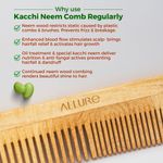 Buy Allure Neem Wood Pack of 2 Regular Hair Combs (CR-01) - Purplle