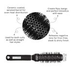 Buy Allure Round Ceremic Premium Hair Brush 32 mm For Hair Styling 1 pc - Purplle