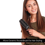 Buy Allure Round Ceremic Premium Hair Brush 32 mm For Hair Styling 1 pc - Purplle