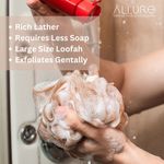 Buy Allure Pack of 2 Luxury Loofah Sponge (Assorted color XL Size Loofah) - Purplle