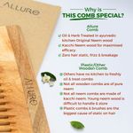 Buy Allure Neem Wood Shampoo and Dual Head Hair Combs (CS-01+CR-01) pack of 2 - Purplle