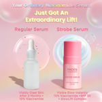 Buy FACES CANADA Strobe Serum - 27 ml | Brigtening Serum + Strobe Cream + SPF 30 Sunscreen | 10% Niacinamide | Removes Dark Spots & Hyperpigmentation | GlowLift Complex | Instant Glow - Purplle