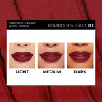Buy SOKU Censored Creamy Matte Lipstick Forbidden Fruit 03 (4.2 gm) - Purplle