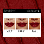 Buy SOKU Censored Creamy Matte Lipstick Kiss Me Not 04 (4.2 gm) - Purplle