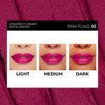 Buy SOKU Censored Creamy Matte Lipstick Spring Fling 05 (4.2 gm) - Purplle