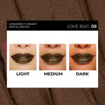 Buy SOKU Censored Creamy Matte Lipstick Love Bug 08 (4.2 gm) - Purplle