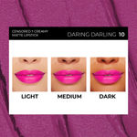 Buy SOKU Censored Creamy Matte Lipstick Daring Darling 10 (4.2 gm) - Purplle