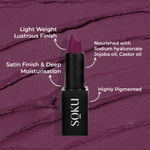 Buy SOKU Censored Creamy Matte Lipstick Velvet Vine 12 (4.2 gm) - Purplle