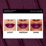 Buy SOKU Censored Creamy Matte Lipstick Velvet Vine 12 (4.2 gm) - Purplle