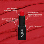 Buy SOKU Censored Creamy Matte Lipstick Fiery Desire 13 (4.2 gm) - Purplle