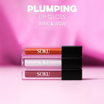 Buy SOKU Wink & Wow Plumping Lip Gloss Berry Juicy 01 (3.5 ml) - Purplle