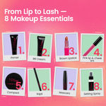 Buy NY Bae All I Need Makeup Kit | Primer | BB Cream | Compact | Blush | Kajal | Mascara | Lipstick | Setting Spray | All-in-One 8-Step Makeup Kit | Travel-Friendly | Long-Lasting | Everyday Glam - 80 gm - Purplle