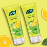 Buy Joy Skin Brightening Lemon Face Wash For Oily Skin (100 ml x 2) | Reduces Dark Spots, Removes Excess Oil & Dirt | Enriched with Natural Exfoliating Agents & Vitamin C (Pack of 2) - Purplle