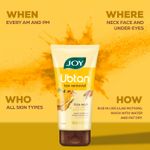 Buy Joy De Tan Ubtan Face Wash - Removes Tan, Dirt & Blemishes For a Naturally Glowing Skin (100 ml x 2) | Enriched with Turmeric, Saffron & Rose Water | Suitable for All Skin Types (Pack of 2) - Purplle