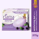 Buy Fiama Moisturizing Soap Bar, Japanese Hokkaido Milk & Acai Berry, Soap Pack of 3, Non-Sticky Moisturized Skin, 1/3rd Skin Moisturizers, Vitamin F, Fragrant Freshness - Purplle