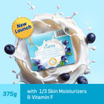 Buy Fiama Moisturizing Soap Bar, Japanese Hokkaido Milk & Blueberry, Soap Pack of 3, Non-Sticky Moisturized Skin, 1/3rd Skin Moisturizers, Vitamin F, Fragrant Freshness - Purplle