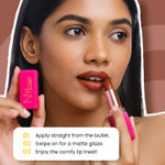 Buy NY Bae Sweet Shop Staples Pack of 3 Lipsticks: Nudes & Browns (4.2 ml x 3) | Soft Matte Finish | Highly Pigmented | Lightweight & Comfortable | Non-Drying Formula | Enriched with Vitamin E | Lipstick Set | Long Stay | Smooth Application | No smudge - Purplle