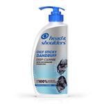 Buy Head and Shoulders Deep Cleanse Dandruff Shampoo,650 ml,Oxygenated Charcoal,Oily Scalp Dandruff Shampoo - Purplle