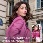Buy L'Oreal Paris Casting Creme Gloss Hair Color With Glycolic Gloss Complex |Alia's Favourite Shade| Shade 500 - Medium Brown | 60 gm + 40 gm + 60 ml - Purplle
