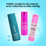 Buy Foxtale Clear Skin Trio | Acne Cleanser + 12% Niacinamide Serum + Oil Balancing Moisturizer | Reduces Acne, Blemishes & Oil in 14 Days | With Salicylic Acid, Azelaic Acid & Cica - 180 ml - Purplle