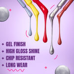Buy Elle18 Nail Pop Gel Finish -G6 (10 ml) - Purplle