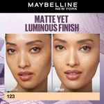 Buy Maybelline New York Super Stay Lumi-Matte Liquid Foundation 30H Longwear yet Light-As-Air, 123, 35 ml - Purplle