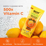Buy WOW Skin Science Japanese Yuzu + Vitamin C with Ceramide Brightening Face Wash | 500x Vitamin C | For Strengthened Glowing Skin | Paraben-Free Gentle Cleanser with Orange Peel & Camu Camu | 100 ml - Purplle