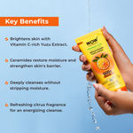 Buy WOW Skin Science Japanese Yuzu + Vitamin C with Ceramide Brightening Face Wash | 500x Vitamin C | For Strengthened Glowing Skin | Paraben-Free Gentle Cleanser with Orange Peel & Camu Camu | 100 ml - Purplle