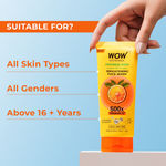 Buy WOW Skin Science Japanese Yuzu + Vitamin C with Ceramide Brightening Face Wash | 500x Vitamin C | For Strengthened Glowing Skin | Paraben-Free Gentle Cleanser with Orange Peel & Camu Camu | 100 ml - Purplle