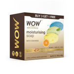 Buy WOW Skin Science Moisturising Soaps with Ceramide | Vitamin C, Green Tea, Aqua | Long-Lasting Moisturisation | Paraben-Free Soaps| 100% Vegan | Pack of 4 | 400 gm - Purplle