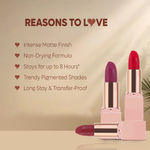 Buy Beauty People Glorified Gold Lipstick|Vitamin-E & Avocado Oil|Matte Finish|12-Hrs Long Stay Lipstick|3.8 gm (Cherry Darling, 3.8 gm) - Purplle