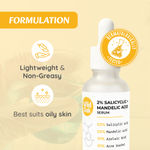 Buy Wild Oak Anti Acne & Oil Control Face Serum | 2X Power of 2% Salicylic & Mandelic Acid | Acne Buster | Anti-Acne Pore Cleansing & Skin Exfoliation | Face Serum for Men & Women | 30 ml - Purplle