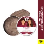 Buy Wild Oak Tulsi, Neem & Kesar Face Scrub & Mask | Anti Acne | De-Tan & Open Pores | Anti Aging & Hyperpigmentation | Face Pack | Infused with Power of Bamboo Charcoal, Almond Oil, Cinnamon & Green Tea | 100 gm - Purplle