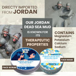Buy Wild Oak Jordan Dead Sea Healing Mud Face Scrub | 2% Niacinamide | Blemishes & Anti Aging | De-Tan, Even Skin Tone, Brighter Complexion | Face Pack | For All Skin Types | 100 gm - Purplle