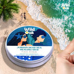 Buy Wild Oak Jordan Dead Sea Healing Mud Face Scrub | 2% Niacinamide | Blemishes & Anti Aging | De-Tan, Even Skin Tone, Brighter Complexion | Face Pack | For All Skin Types | 100 gm - Purplle