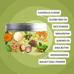 Buy Wild Oak Korean Rice Face Scrub | Glass Skin & Brightens | Anti Aging & Anti Wrinkles | Calendula, Ashwagandha & Shea Butter | Hydrating & Moisturizing Face Scrub | 100 gm - Purplle