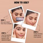 Buy Hilary Rhoda Drawing Eyebrow Palette | Highly Blendable & Superfine Particles | 3 Natural Shades & Comes with a Spoolie | Long Lasting & Waterproof - 7.2 gm (Shade - 01) - Purplle