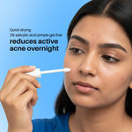 Buy DermDoc 2% Salicylic Acid Pimple Gel (8 ml)| Acne Spot Treatment for Oily & Acne-Prone Skin | Reduces Pimples, Redness & Inflammation | Clears Clogged Pores | Lightweight Fast Absorbing Anti-Acne Gel for Breakouts & Active Pimples - Purplle