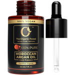 Buy The Organic Forest Plant Based Moroccan Argan Oil for Hair, Face & Skin – Organic Argan Oil Cold Pressed, Unrefined for Hair Care, Frizz Control, Shine & Face Massage | Hydrating and Nourishing Oil | Travel Size Bottle 30 ml - Purplle