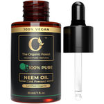 Buy The Organic Forest Plant Based Organic Neem Oil for Skin, Hair and Plants – Pure Cold Pressed Neem Oil For Hair Dandruff and Lice – Soothing & Nourishing 30 ml - Purplle