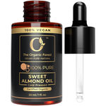 Buy The Organic Forest Plant Based Sweet Almond Oil for Skin, Hair, Nails & Body – Organic Cold Pressed Badam Oil – Ideal for Glowing Skin, Hair Growth, Nail Care & Baby Massage 30 ml - Purplle