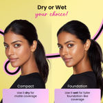 Buy NY Bae 2 in 1 Compact + Foundation Magic Powder – Lightweight & Blendable | Matte Finish | Wet & Dry Compact Use | Long-Lasting Oil Control & Coverage | Travel-Friendly Compact | Perfect for Daily Wear, Office & Party Looks | All Skin Types – 9 gm - Purplle