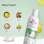Buy Mylo Baby Massage Oil With Pure Desi Ghee & Olive Oil | Dermatologically Tested 200 ml - Purplle