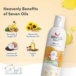 Buy Mylo Baby Hair Oil With Sunflower oil For Promotes Hair Growth & Soothes dry scalp 100 ml - Purplle