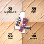 Buy Hilary Rhoda Radiant BB Foundation | Ultra-Creamy & Lightweight Formula | 9 to 5 Stay | Hides Blemishes & Dark Spots | Blends Easily | Dewy Finish | 60 gm (White Island | Shade 01) - Purplle