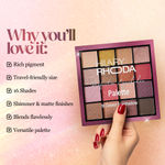 Buy Hilary Rhoda Perfection Eyeshadow Palette | Highly Pigmented Eyeshadow Palette | Matte & Shimmer Finish | Long Lasting Eyeshadow for Women | Blendable Eyeshadow | 20.8 gm | 16 Shades (Shade 1) - Purplle