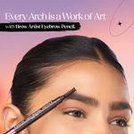 Buy Hilary Rhoda Brow Artist Eyebrow Pencil | Dual-Ended & Natural Finish | Smudge-Proof & Long-Lasting Eyebrow Pencil | 0.3 gm (Black-Shade 01) - Purplle