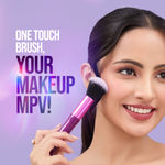 Buy Hilary Rhoda One Touch makeup Brush | Soft Bristle Makeup Brush For Cream, Liquid & Powder Foundation & Blush | Non Absorbing Makeup Brush 1 pc - Purplle