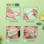 Buy Hilary Rhoda One Go Facial Wax Strips | Ready-To-Use Facial Wax Strips | Face, Cheek, Upper Lip & Chin Facial Wax | Painless Hair Removal | With 2 Finish Wipes | 20 Strips (Avocado Oil - Shade 01) - Purplle